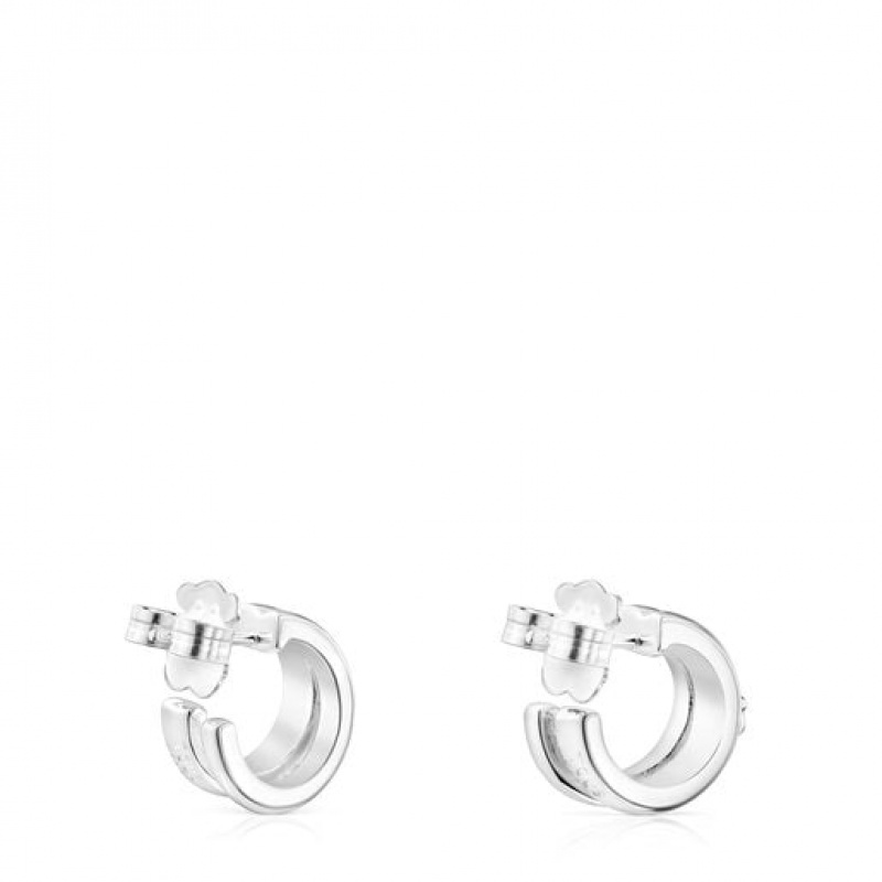 Tous Fellow Hoop Women's Earrings Silver | QGL430269 | Usa