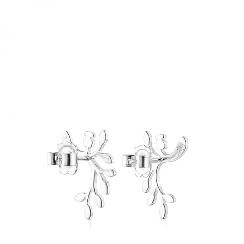 Tous Fragile Nature Small Women's Earrings Silver | OSJ435182 | Usa