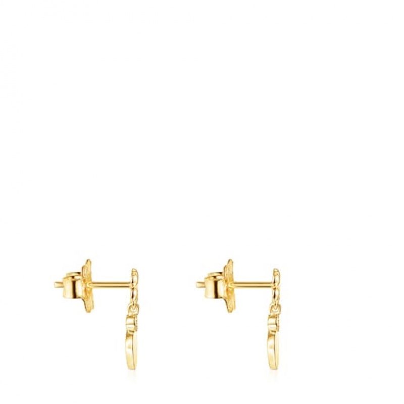 Tous Fragile Nature Women's Earrings 18k Gold | BXK048375 | Usa