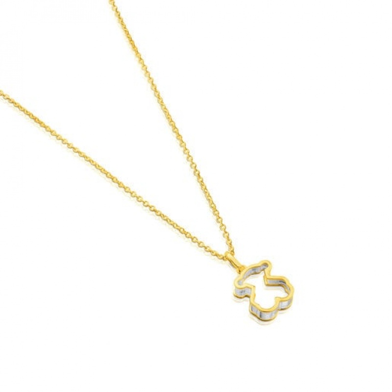 Tous Galaxy Short Women's Necklaces 18k Gold | SAU943785 | Usa