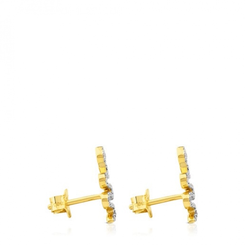 Tous Gem Power Small Women's Earrings 18k Gold | DLU120685 | Usa