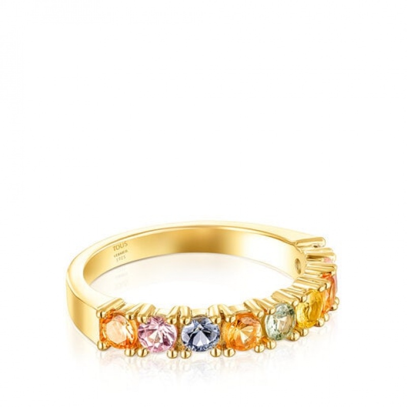 Tous Glaring Small Women's Rings 18k Gold | FXI651439 | Usa