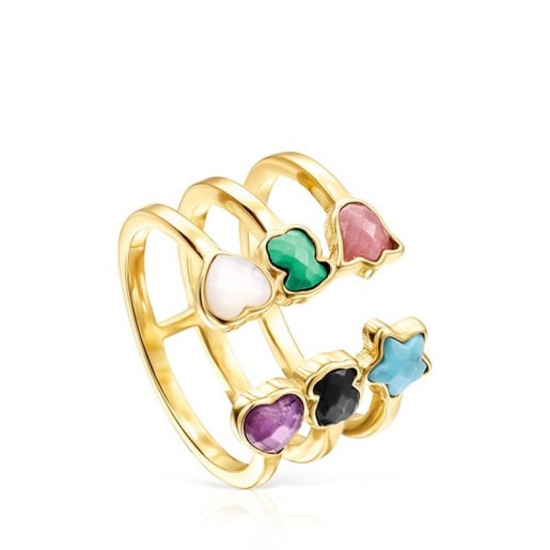 Tous Glory Open Women\'s Rings 18k Gold | SMN138650 | Usa