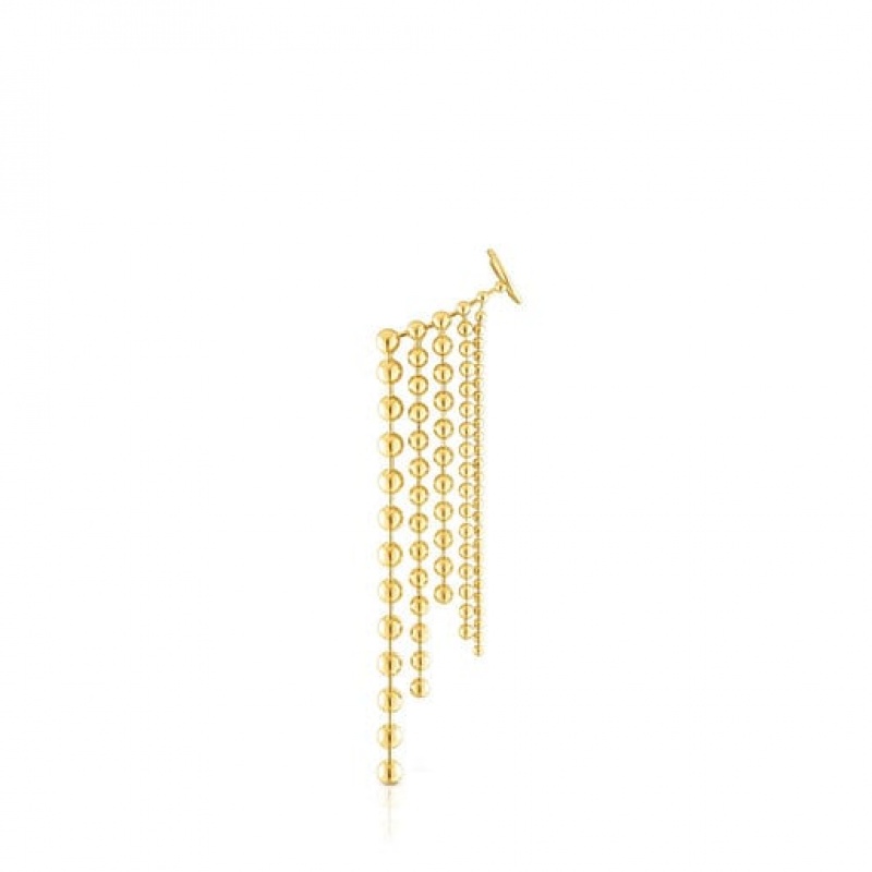 Tous Gloss Ear Cuff Women\'s Earrings 18k Gold | FRJ648205 | Usa