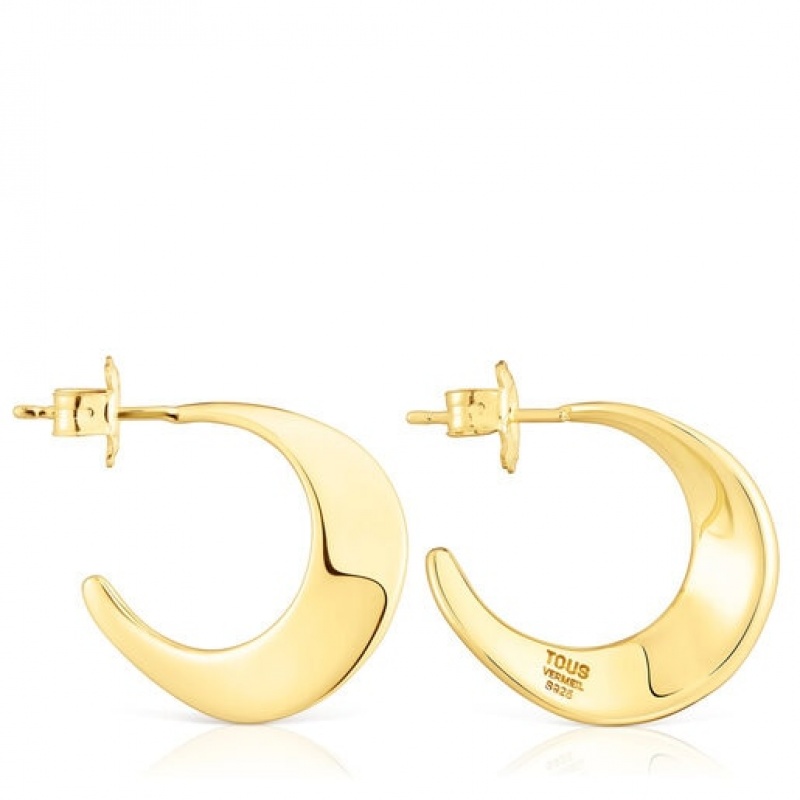 Tous Gregal Hoop Women's Earrings 18k Gold | SDZ043692 | Usa