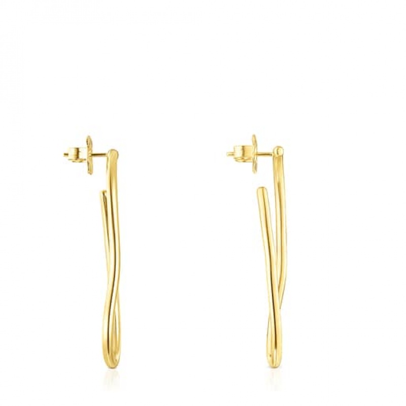 Tous Hav Hoop Women's Earrings 18k Gold | VLG817596 | Usa