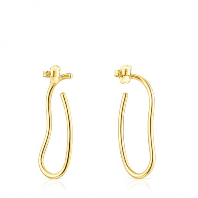 Tous Hav Hoop Women's Earrings 18k Gold | VLG817596 | Usa