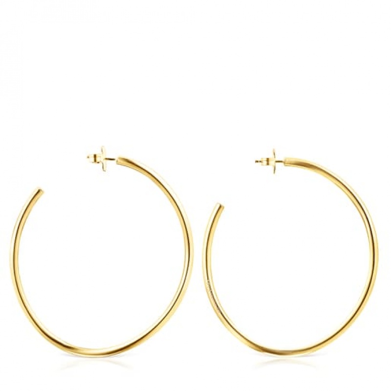 Tous Hav Hoop Women's Earrings 18k Gold | DWU456891 | Usa