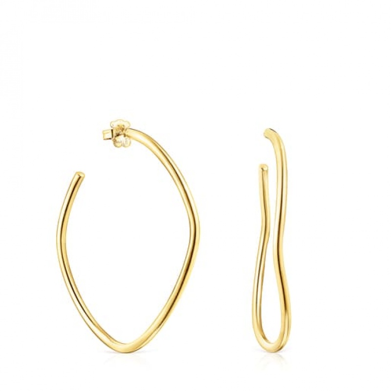 Tous Hav Hoop Women\'s Earrings 18k Gold | DWU456891 | Usa