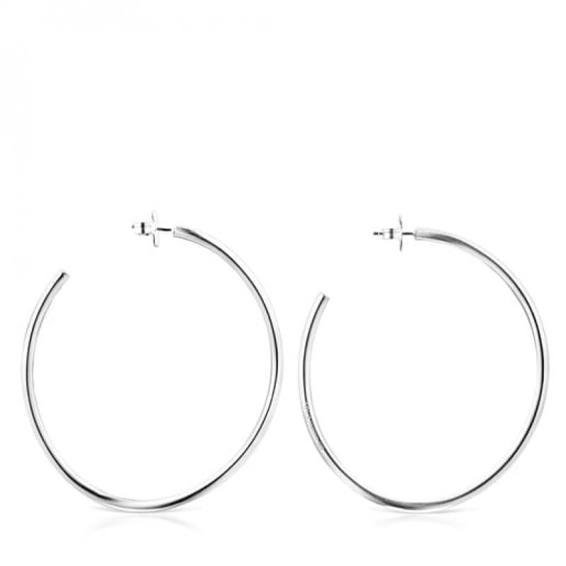 Tous Hav Hoop Women's Earrings Silver | LDA560291 | Usa