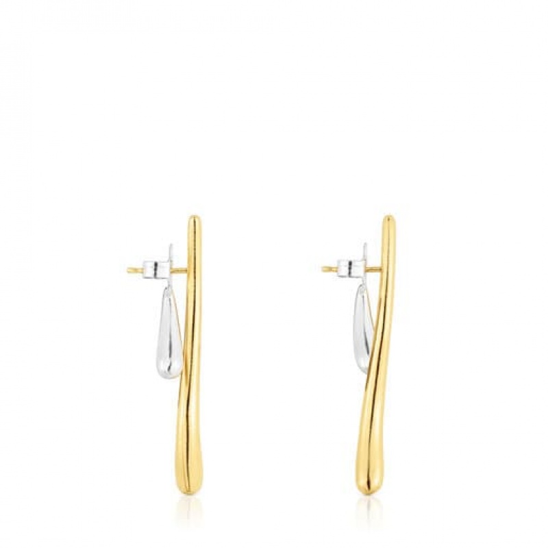 Tous Hav Long Women's Earrings 18k Gold | DRV683025 | Usa