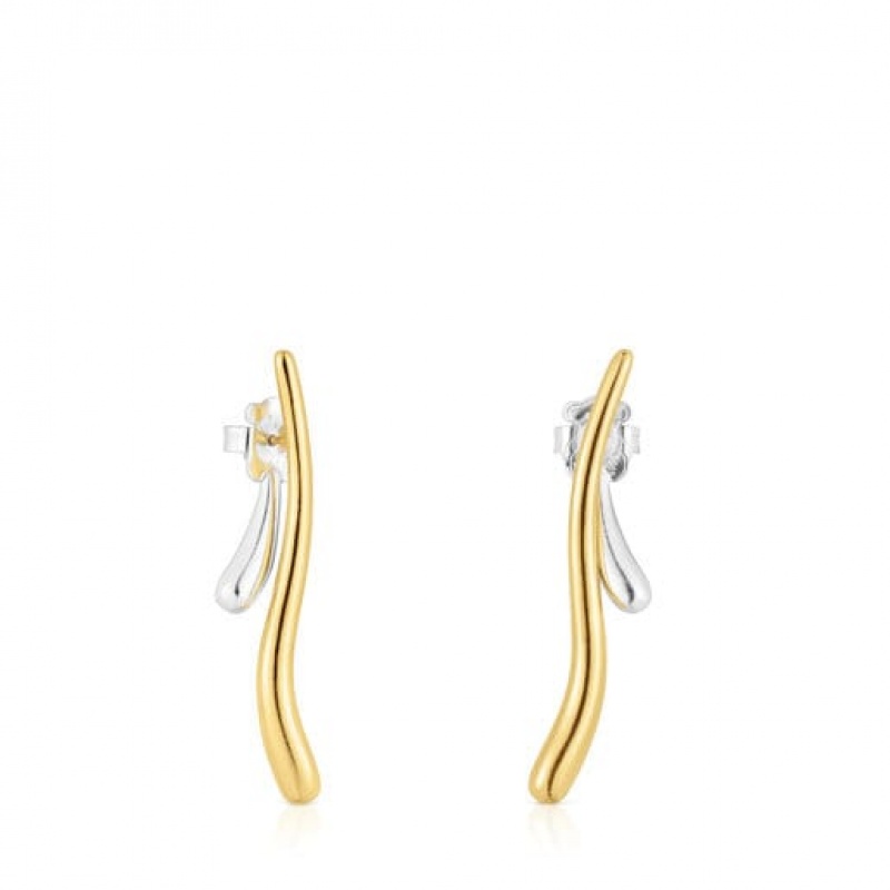 Tous Hav Long Women\'s Earrings 18k Gold | DRV683025 | Usa