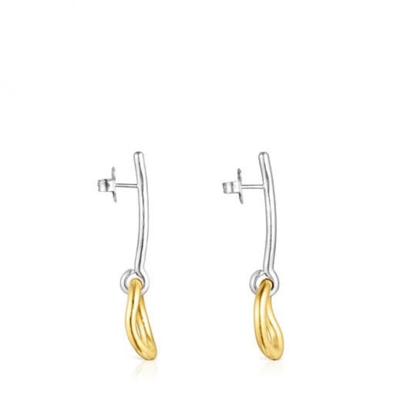 Tous Hav Long Women's Earrings 18k Gold | DLS013472 | Usa