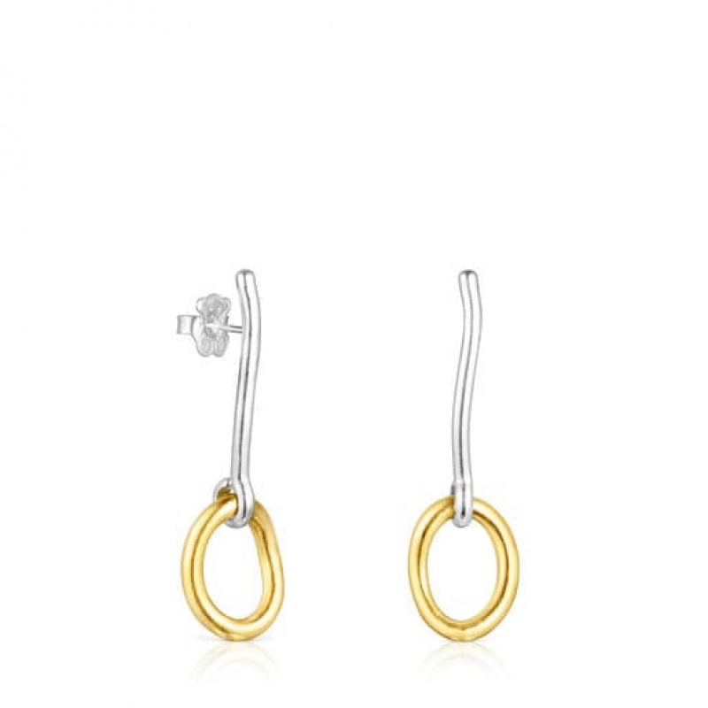 Tous Hav Long Women\'s Earrings 18k Gold | DLS013472 | Usa