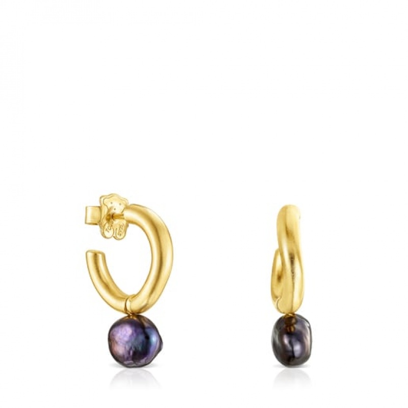 Tous Hav Pearl Women\'s Earrings 18k Gold | LYO736152 | Usa