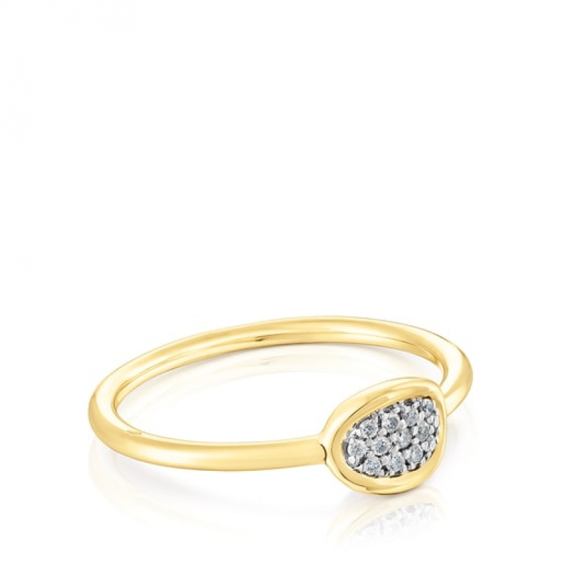 Tous Hav Small Women's Rings 18k Gold | YVH576984 | Usa