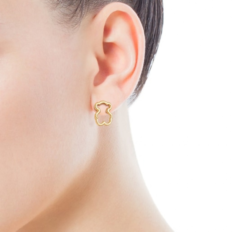 Tous Hold Women's Earrings 18k Gold | XPU419635 | Usa