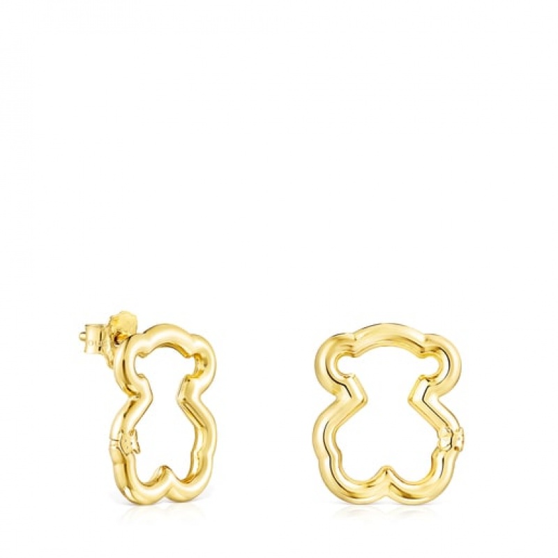 Tous Hold Women\'s Earrings 18k Gold | XPU419635 | Usa