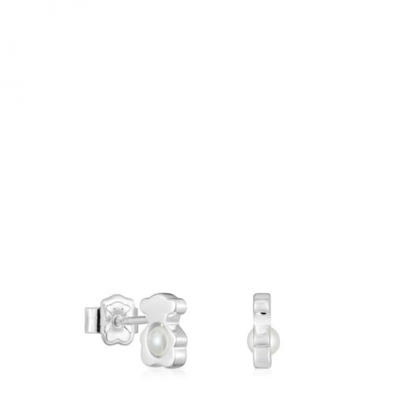 Tous I-bear Small Women\'s Earrings Silver | PSV895604 | Usa