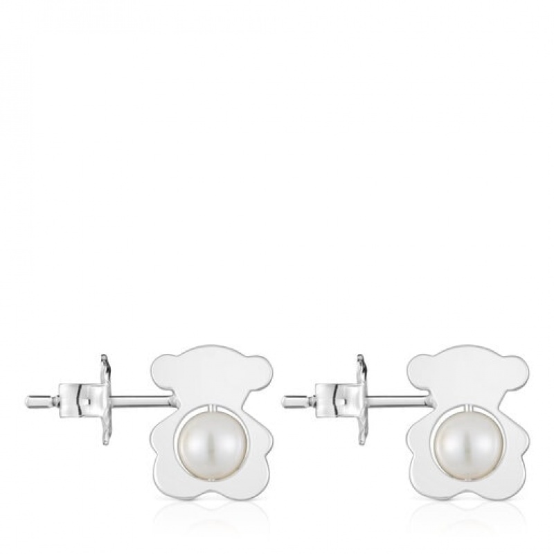 Tous I-bear Small Women's Earrings Silver | YMS804395 | Usa