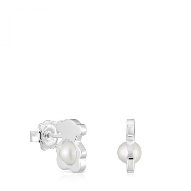 Tous I-bear Small Women\'s Earrings Silver | YMS804395 | Usa