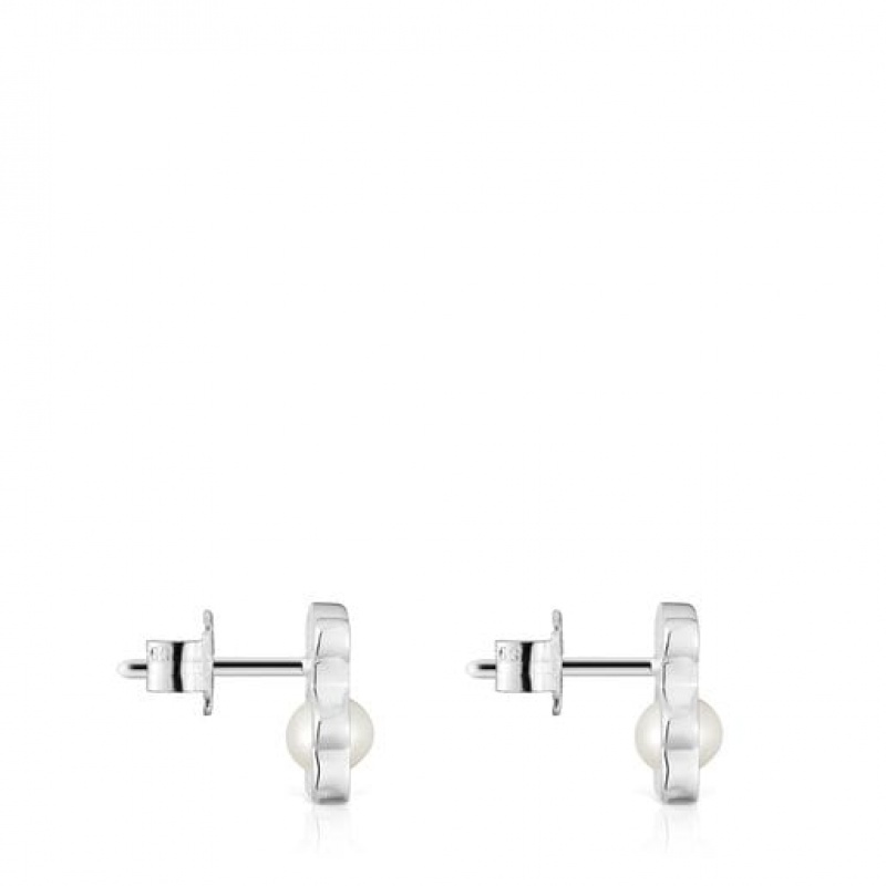 Tous I-bear Small Women's Earrings Silver | XZA754312 | Usa