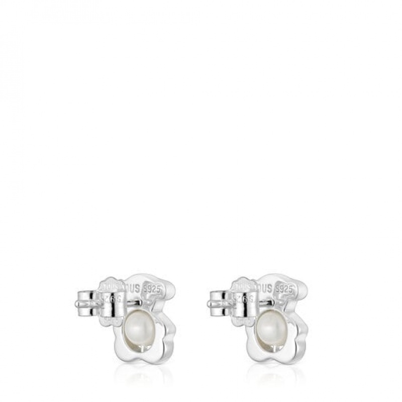 Tous I-bear Small Women's Earrings Silver | XZA754312 | Usa