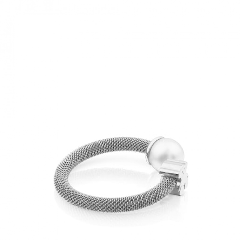 Tous Icon Mesh Small Women's Rings Silver | RID748109 | Usa