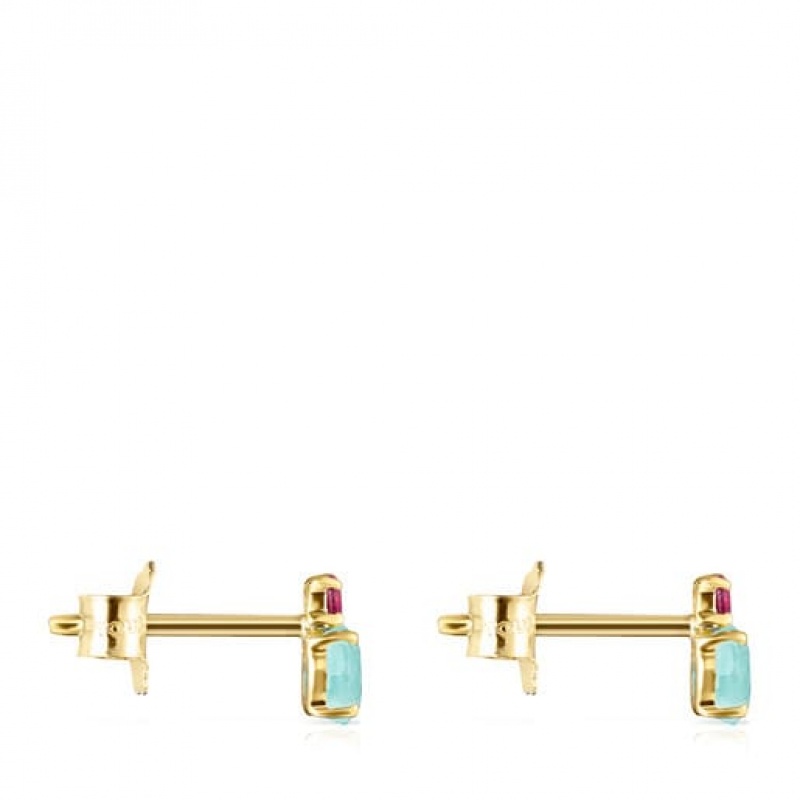 Tous Ivette Small Women's Earrings 18k Gold | UDJ186053 | Usa