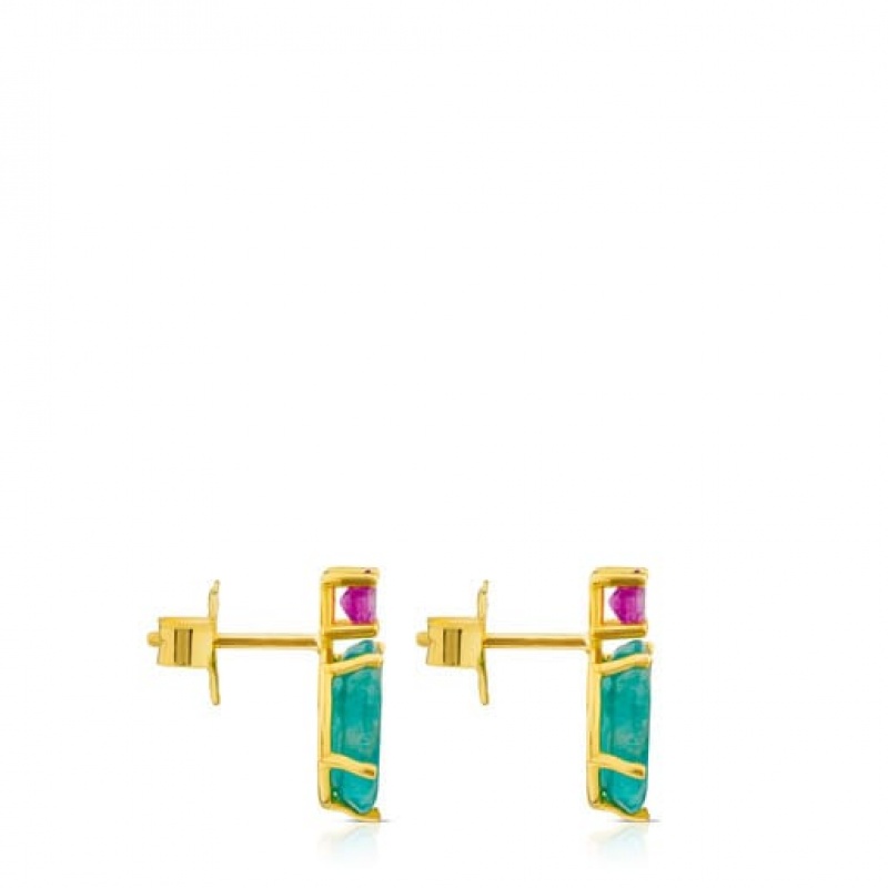 Tous Ivette Small Women's Earrings 18k Gold | RFN812356 | Usa