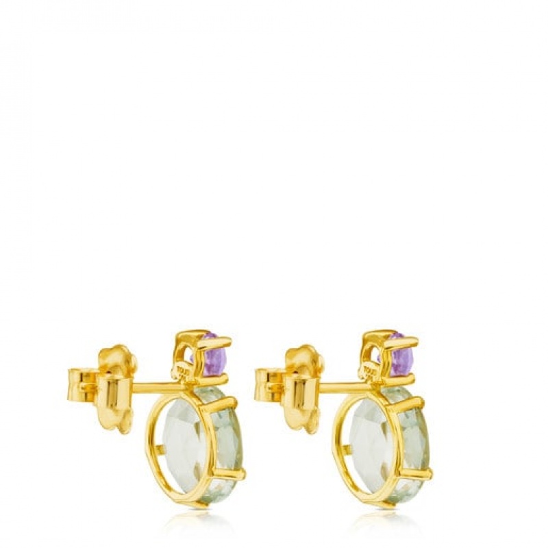 Tous Ivette Small Women's Earrings 18k Gold | MYR403652 | Usa