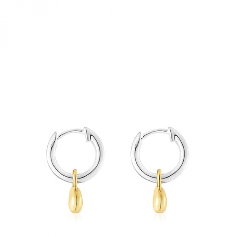 Tous Joy Bits Hoop Women's Earrings 18k Gold | IFM908132 | Usa