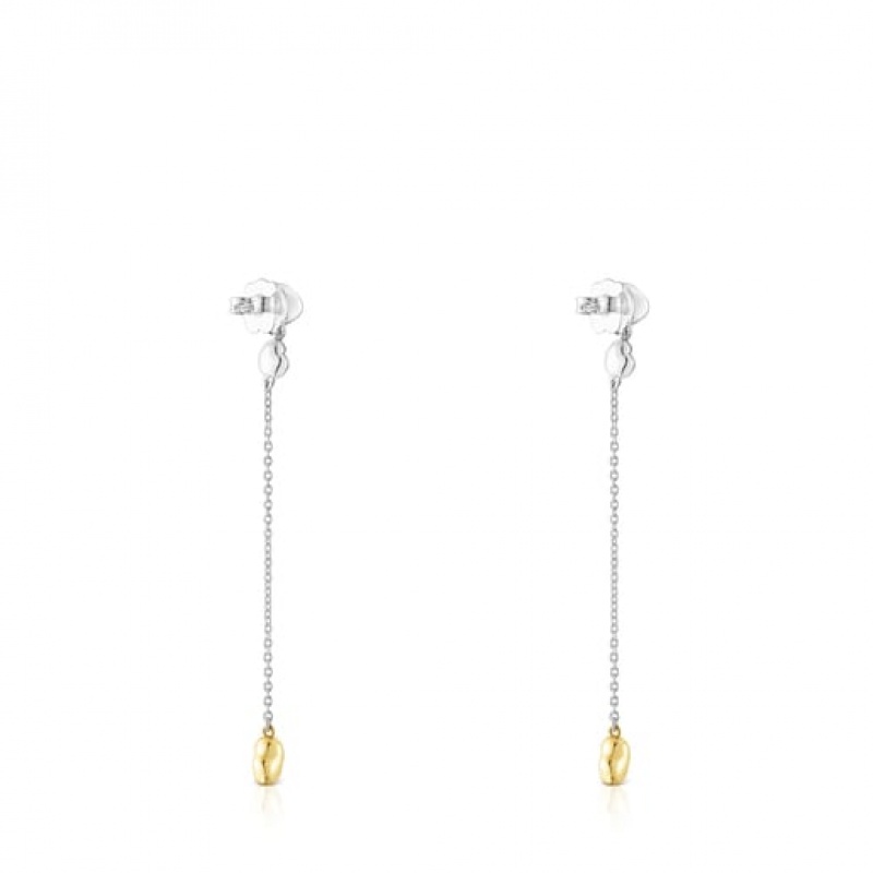 Tous Joy Bits Long Women's Earrings 18k Gold | LXF241086 | Usa