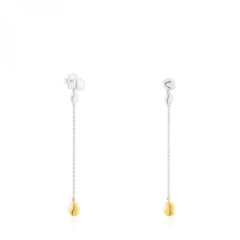 Tous Joy Bits Long Women\'s Earrings 18k Gold | LXF241086 | Usa