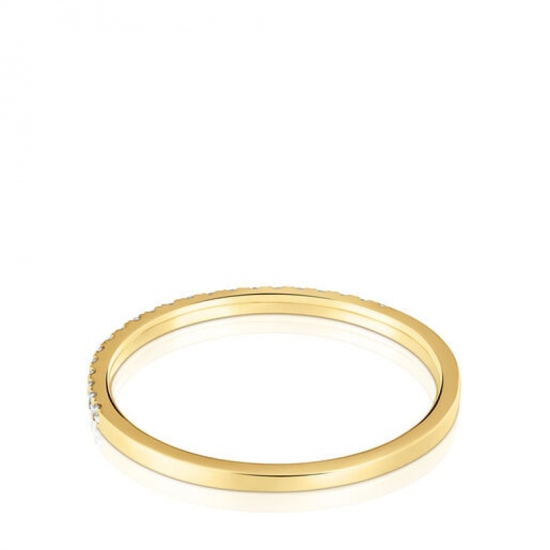 Tous Les Classiques Diamond Women's Rings 18k Gold | BWI852679 | Usa