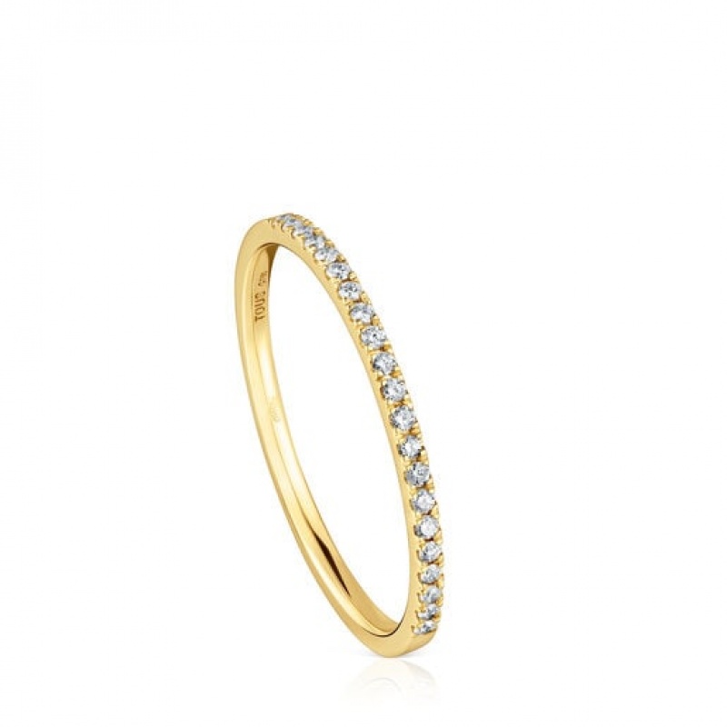 Tous Les Classiques Diamond Women\'s Rings 18k Gold | BWI852679 | Usa