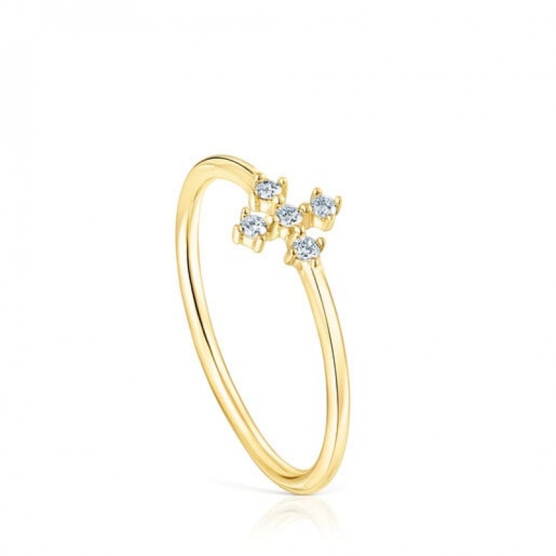 Tous Les Classiques Diamond Women's Rings 18k Gold | QVW675304 | Usa