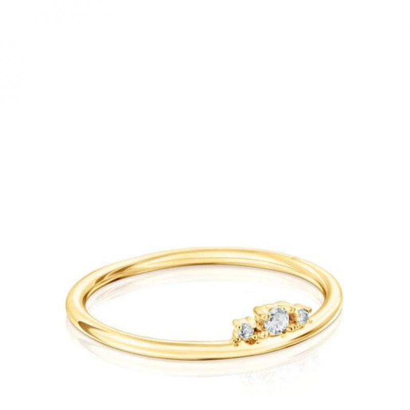 Tous Les Classiques Diamond Women's Rings 18k Gold | XRO637428 | Usa