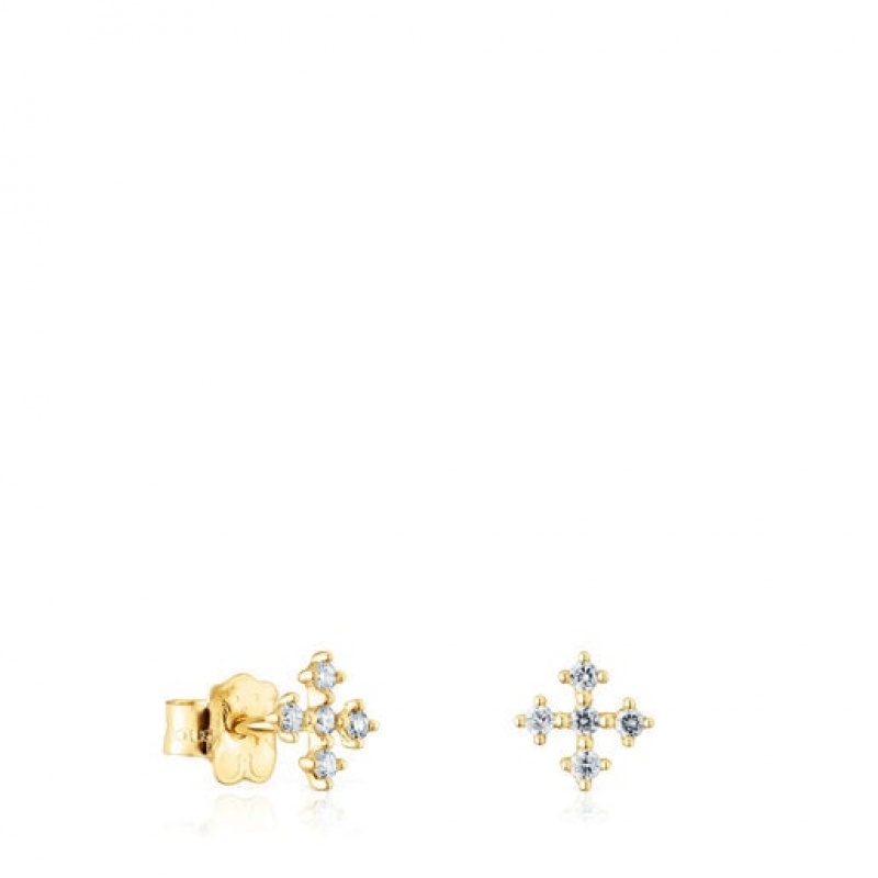 Tous Les Classiques Small Women's Earrings 18k Gold | TSH318769 | Usa