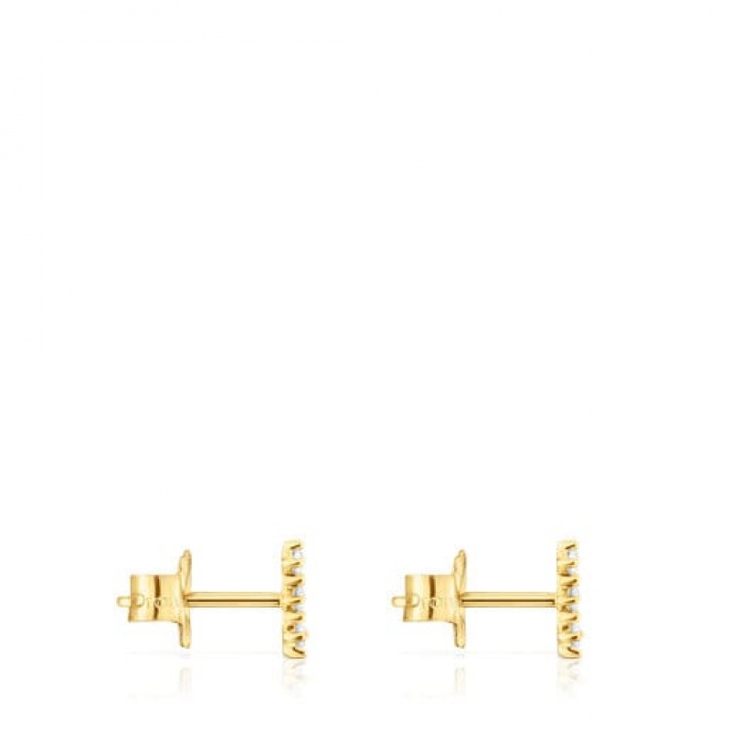 Tous Les Classiques Small Women's Earrings 18k Gold | XRF248517 | Usa