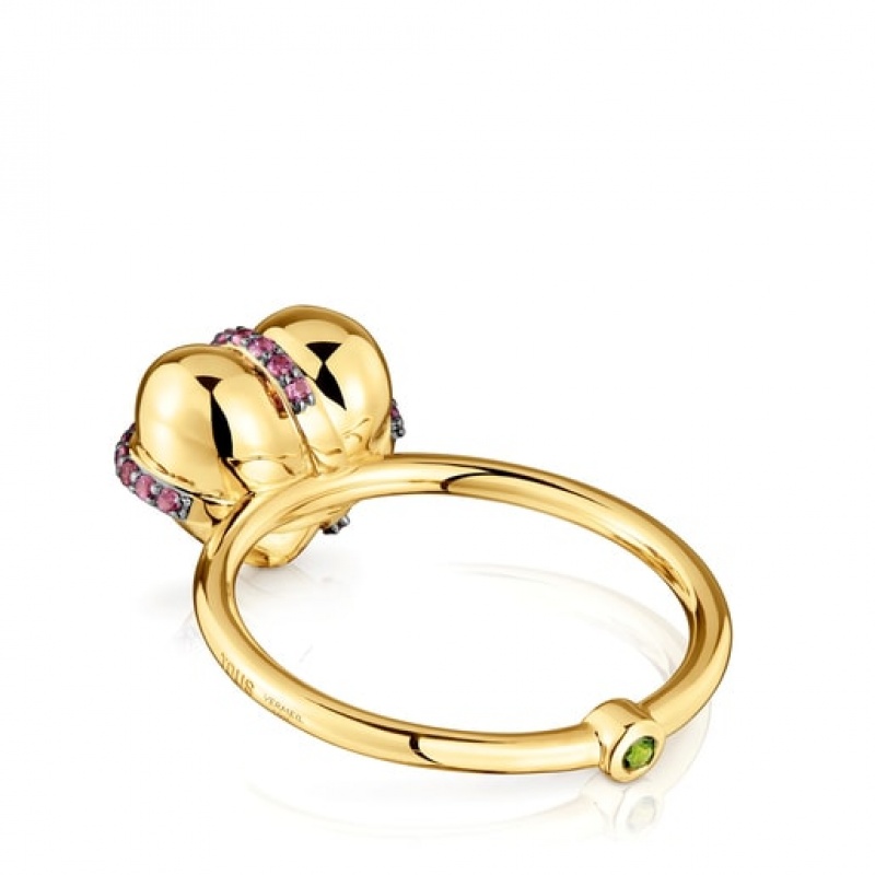 Tous Lligat Medium Women's Rings 18k Gold | MOR021495 | Usa