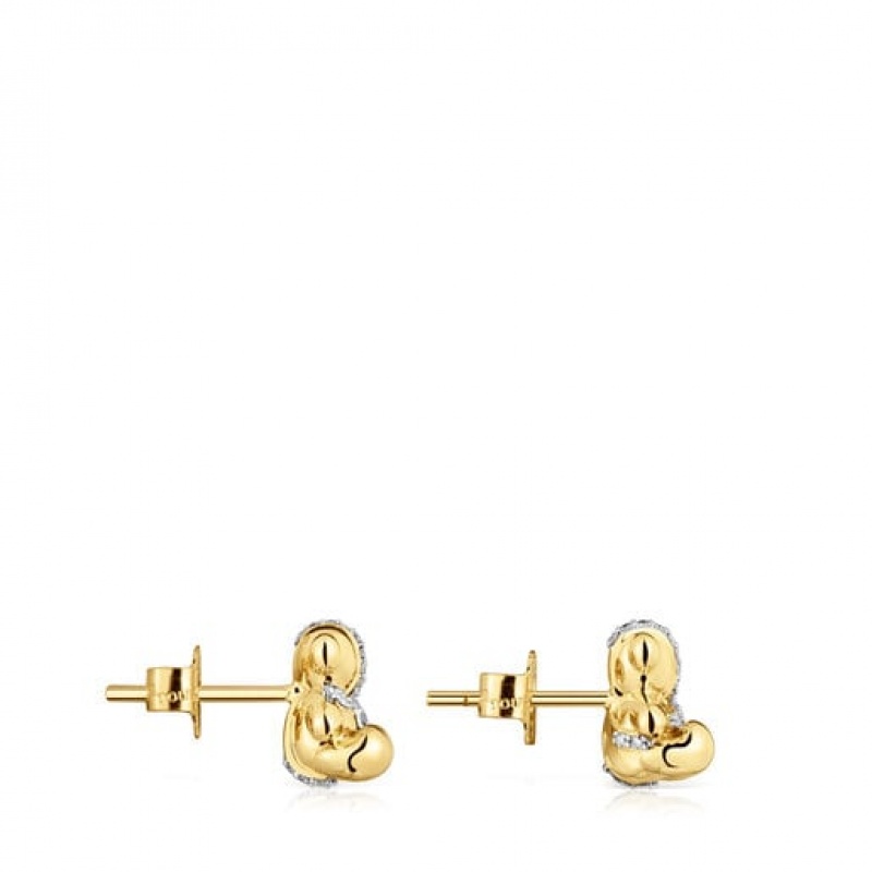 Tous Lligat Small Women's Earrings 18k Gold | SIX294718 | Usa