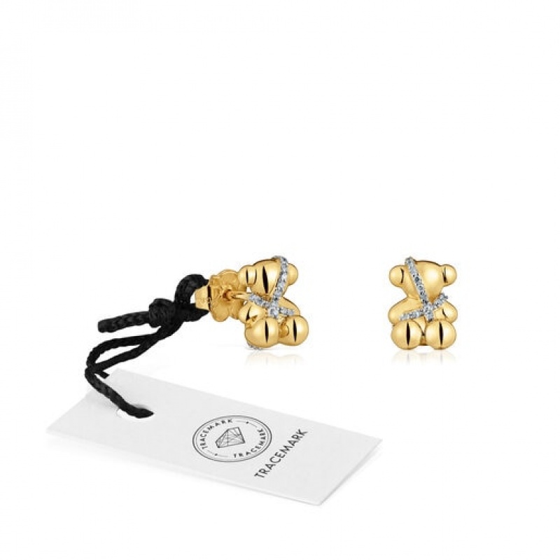 Tous Lligat Small Women's Earrings 18k Gold | SIX294718 | Usa