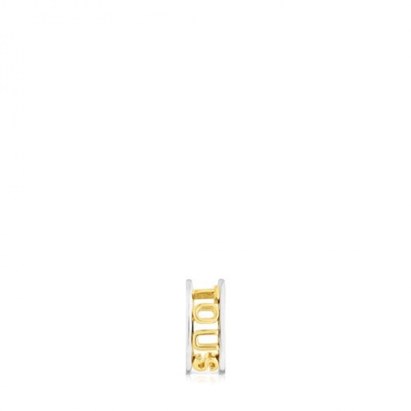 Tous Logo Ear Cuff Women\'s Earrings 18k Gold | VTF643985 | Usa