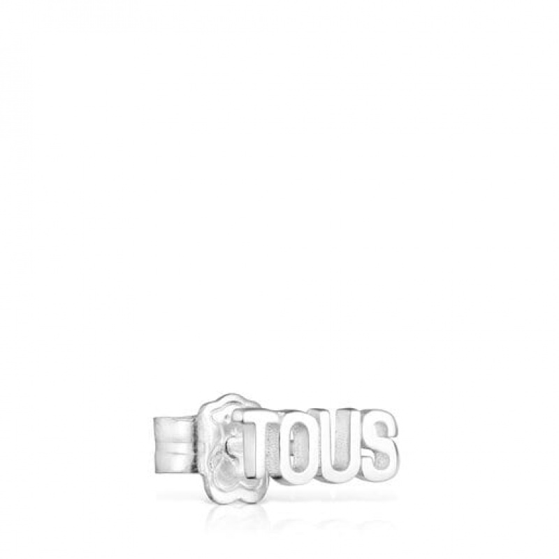 Tous Logo Small Women's Earrings Silver | JNU432981 | Usa