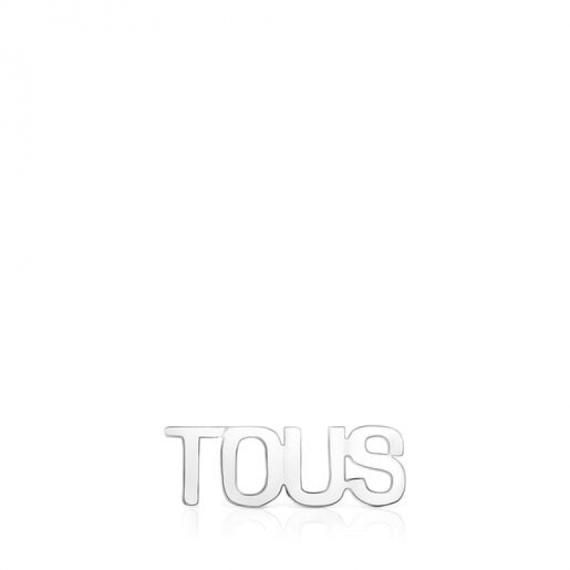 Tous Logo Small Women\'s Earrings Silver | JNU432981 | Usa