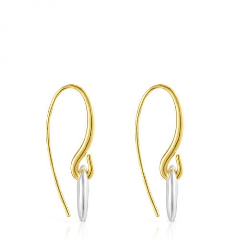 Tous Luah Long Women's Earrings 18k Gold | AIB176324 | Usa