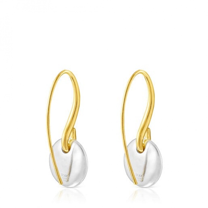 Tous Luah Long Women's Earrings 18k Gold | AIB176324 | Usa