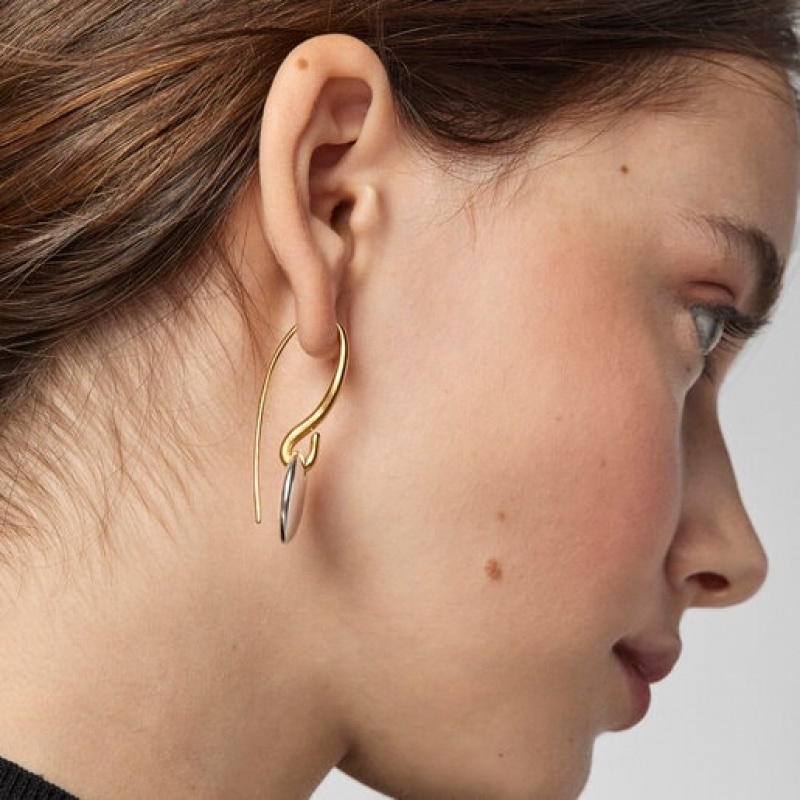 Tous Luah Long Women's Earrings 18k Gold | AIB176324 | Usa