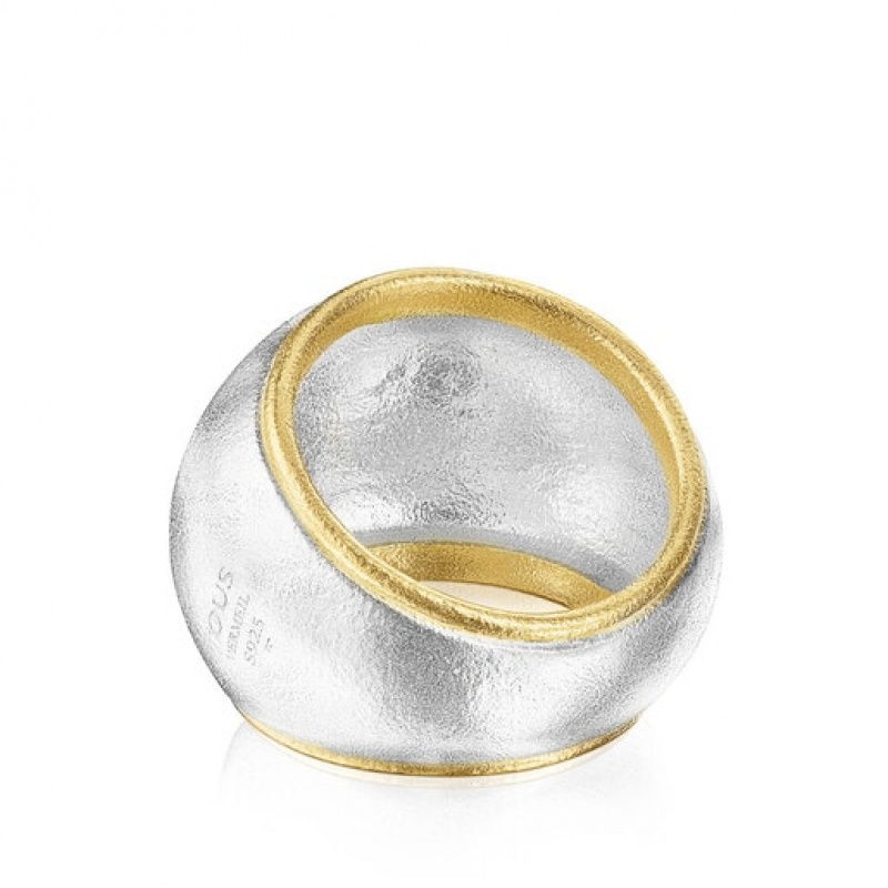 Tous Luah Medium Women's Rings 18k Gold | MFO075486 | Usa